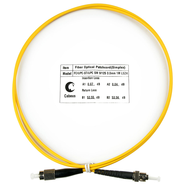 Патч-корд оптический FOP(s)-9-FC-ST-1m (7504c)
