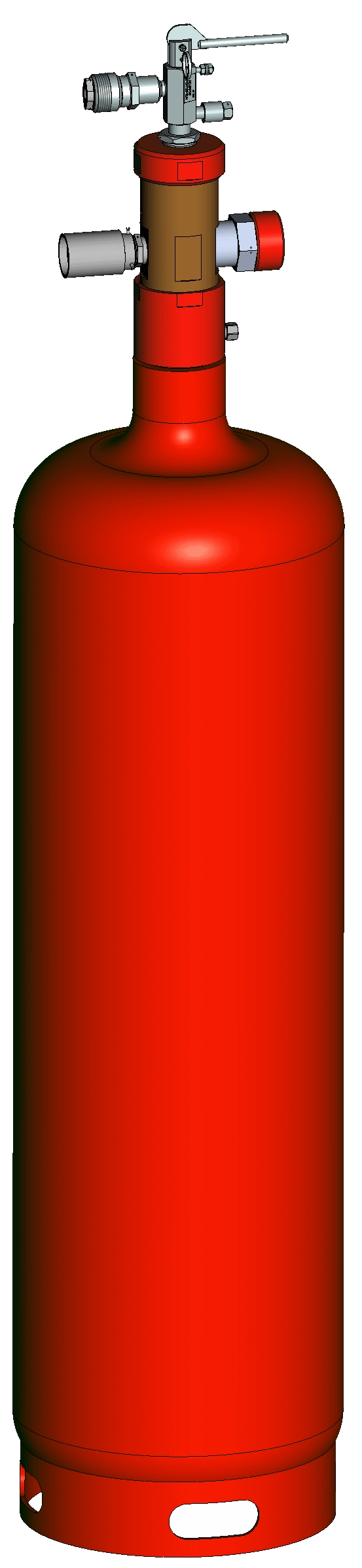 Модуль газового пожаротушения МГП (65-100-50) Пламя