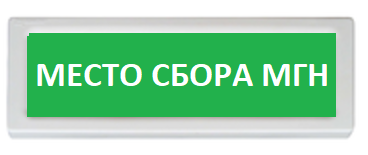 Оповещатель охранно-пожарный (табло) ОПОП 1-R3 "Место сбора МГН" Оповещатель охранно-пожарный (табло) ОПОП 1-R3 "Место сбора МГН"