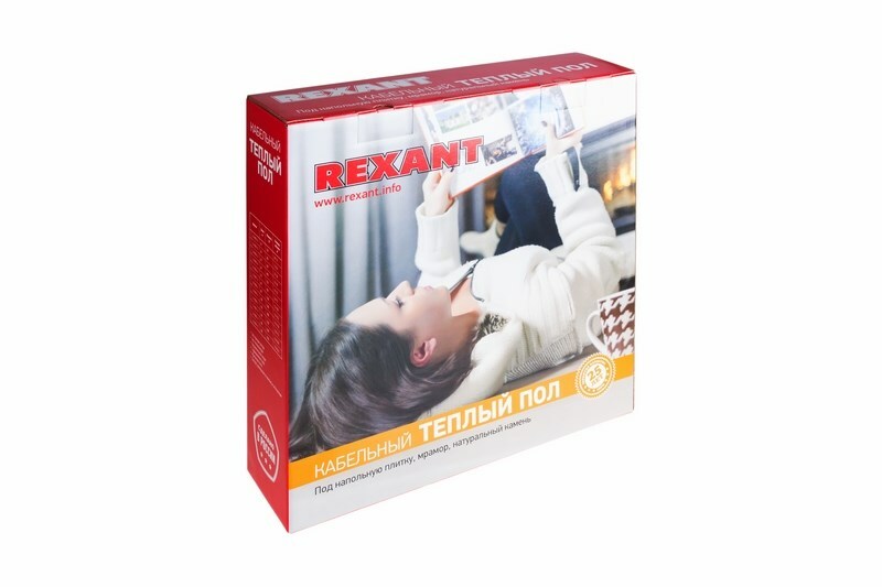 51-0522-3 ∙ Теплый пол REXANT Standard RND-160-2400 (2400Вт/160м/ S обогрева, м2: 15,0-20,0) (двух жильный)