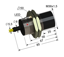 Датчик индуктивный бесконтактный PS2-36M85-20N21-Z