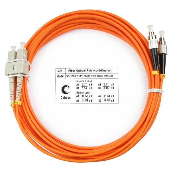 Патч-корд оптический FOP-62-SC-FC-5m (7621c)