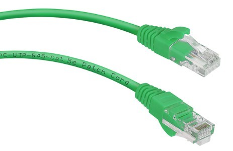 Патч-корд Cabeus PC-UTP-RJ45-Cat.5e-0.3m-GN (7659c)