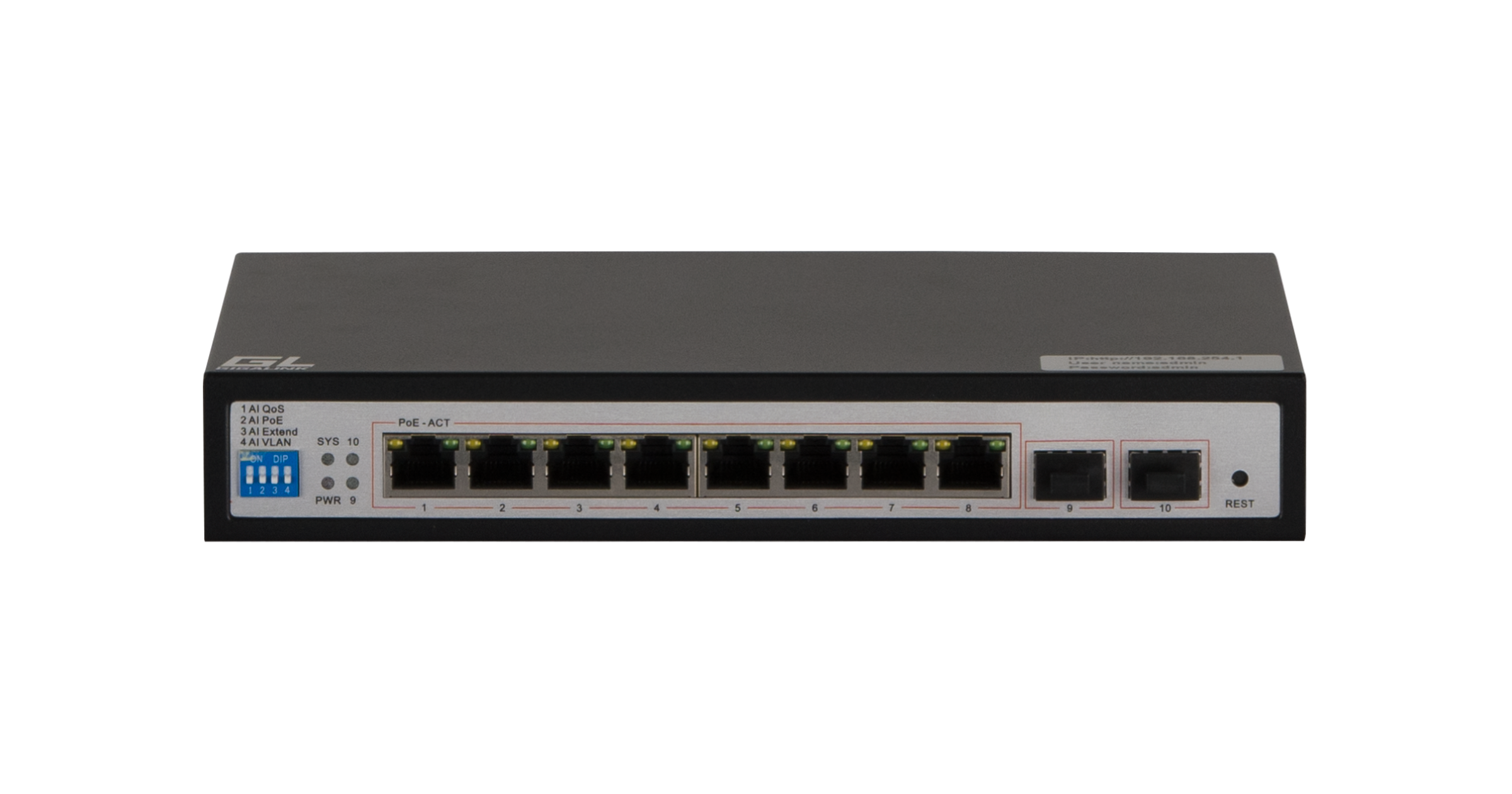 Коммутатор PoE GL-SW-G105-08P