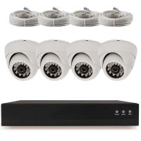 Комплект видеонаблюдения IP 8Мп Ps-Link KIT-A804IP-POE 4 камеры с ночной съемкой для помещения, с датчиком движения, питание PoE