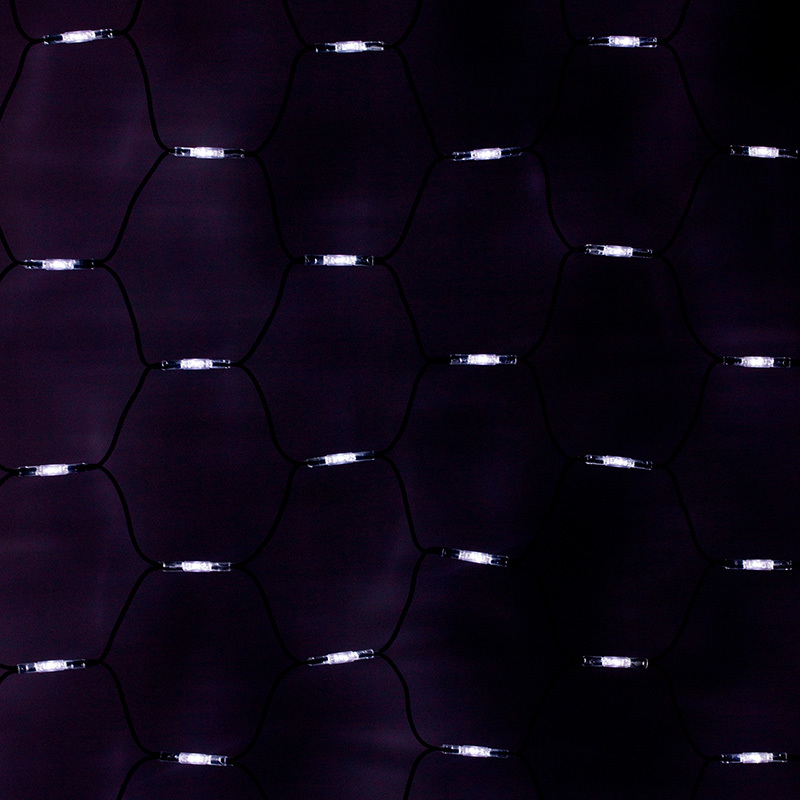 Гирлянда 217-135 ∙ Гирлянда "Сеть" 2x4м, черный КАУЧУК, 560 LED Белые