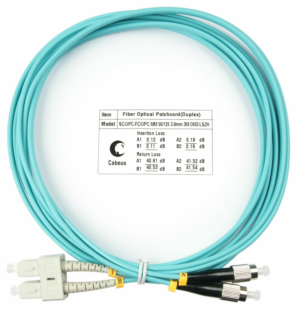 Патч-корд оптический FOP-50-SC-FC-3m (7580c)