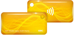 Бесконтактный брелок RFID-Брелок ISBC Em-marine+Mifare Classic 1K (жёлтый) Бесконтактный брелок RFID-Брелок ISBC Em-marine+Mifare Classic 1K (жёлтый)