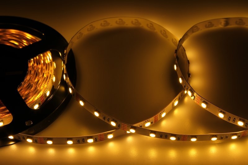 141-466 ∙ LED лента открытая, 10 мм, IP23, SMD 5050, 60 LED/m, 12 V, цвет свечения теплый белый