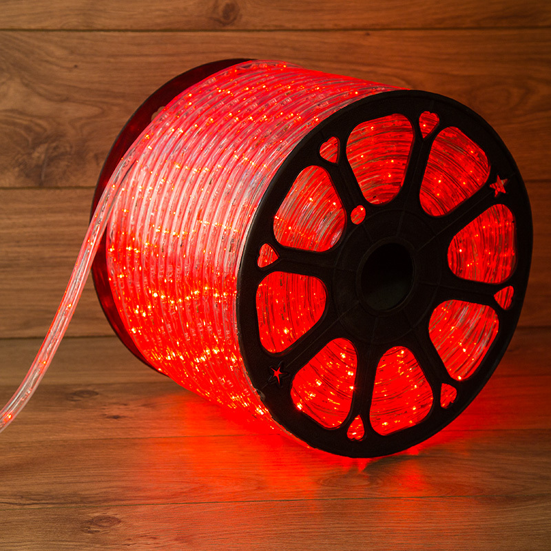 121-322 ∙ Дюралайт LED, свечение с динамикой (3W) - красный, 36 LED/м, бухта 100м ∙ кратно 100 м