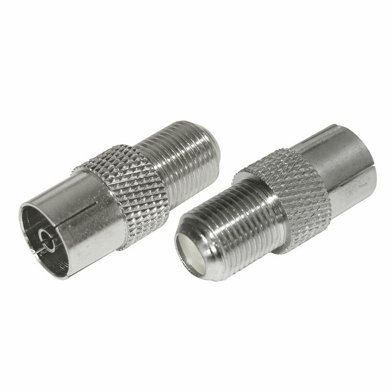 06-0020-A ∙ Переходник антенный, (гнездо F - гнездо F), бочка, (1шт.) REXANT ∙ кратно 10 шт