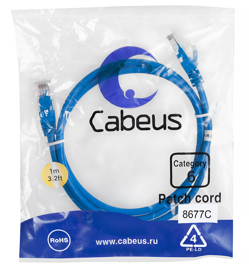 PC-UTP-RJ45-Cat.6-1m-BL (8677c)