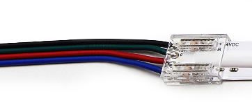 VARTON V4-R0-00.COB-RGB0.0002 Разъем 4PIN с проводом для LED ленты COB RGB 12 мм, лента - источник питания (1 шт) VARTON V4-R0-00.COB-RGB0.0002 Разъем 4PIN с проводом для LED ленты COB RGB 12 мм, лента - источник питания (1 шт)
