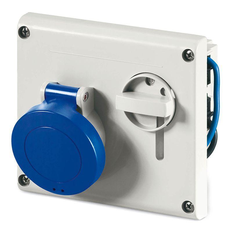 Розетка силовая 32А 230В 2P+E IP44 DKC DIS4003283