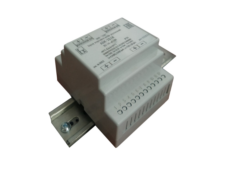 Барьер искрозащиты АБИ-2DIN АЯКС (24В, 100мА, IP20)