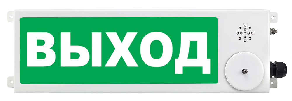 Оповещатель охранно-пожарный (табло) ТСЗВ-Exi-М-Прометей 12-36В "Выход"