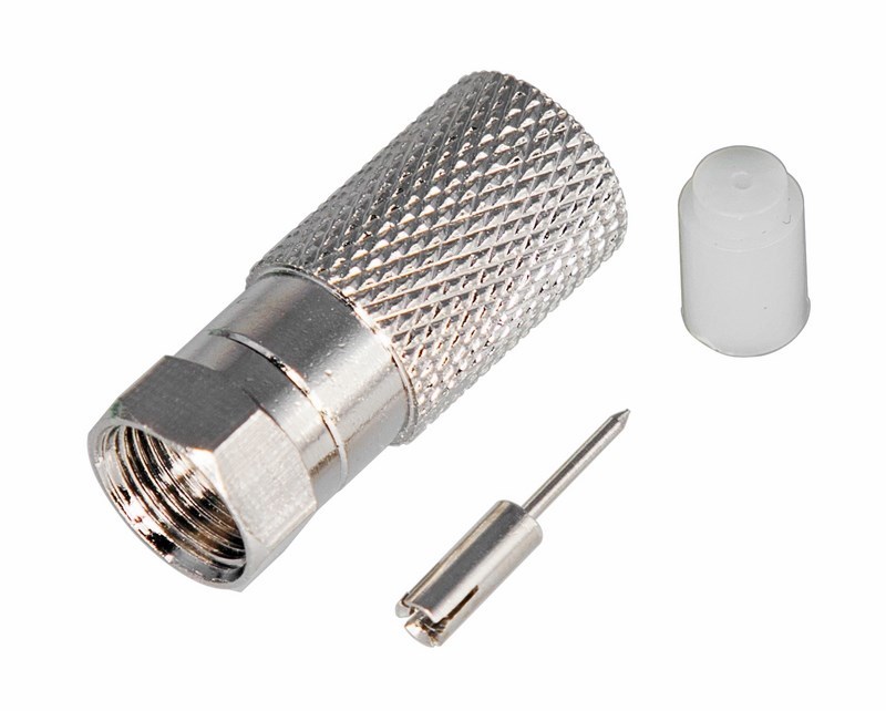 Коннектор 05-4007-4 ∙ F-разъем для RG-11, (с пином) PROconnect ∙ кратно 50 шт