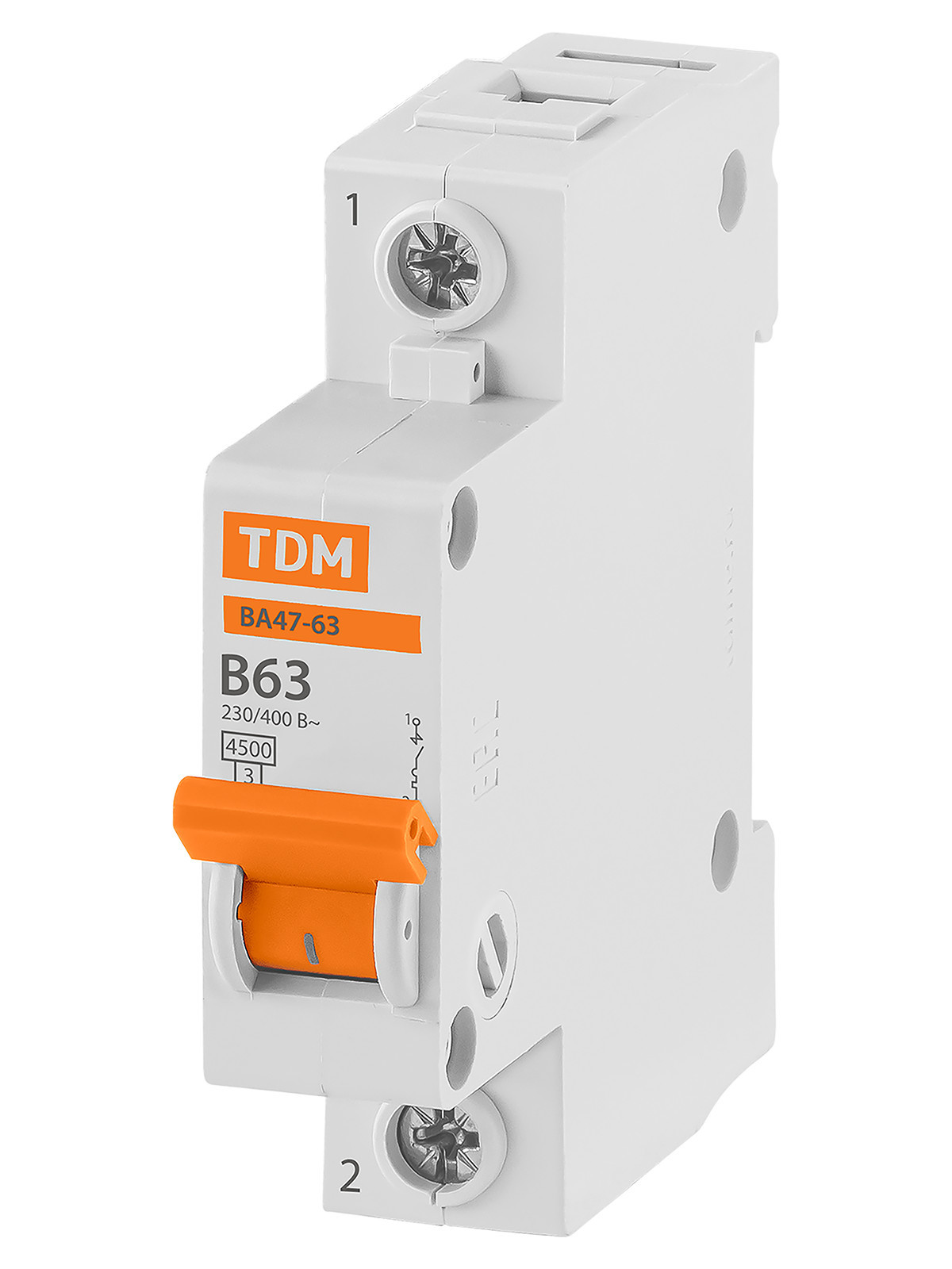 Выключатель автоматический модульный TDM ELECTRIC SQ0218-0044 ВА47-63 1Р 50А 4,5кА х-ка B