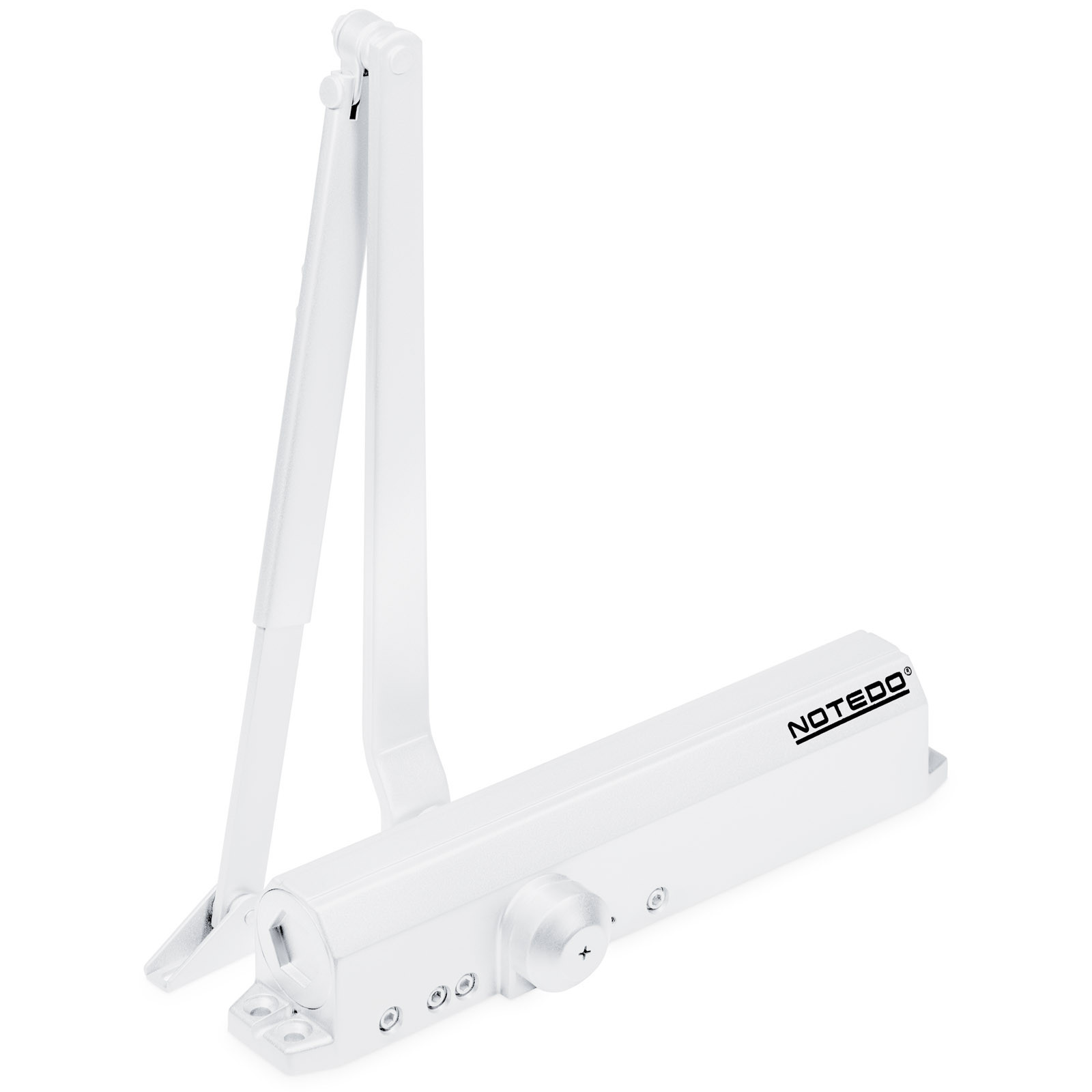 Доводчик дверной DC-080-180 DA+BC (белый)