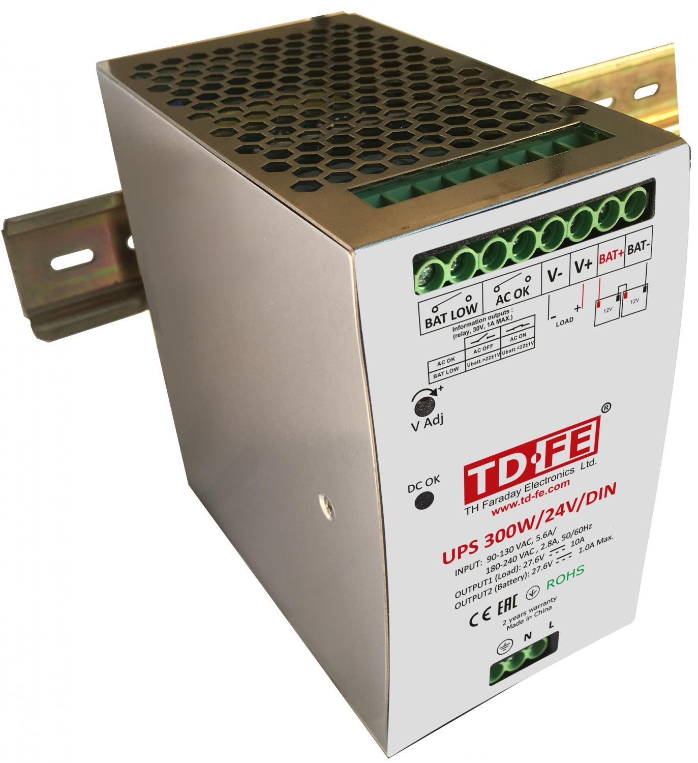 Источник бесперебойного питания UPS 300W/24V/DIN