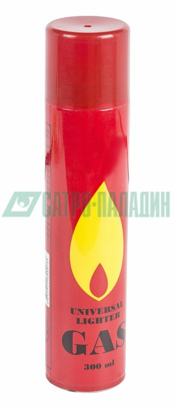 09-1428 ∙ Газ для зажигалок, металл. баллон 300 мл (с универсальным штоком) ∙ кратно 24 шт