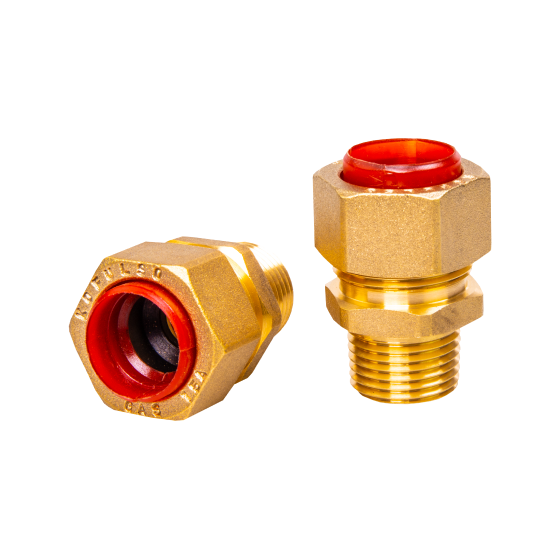 BCG20 Муфта труба-наружная резьба (папа) для газа - 20мм×3/4''