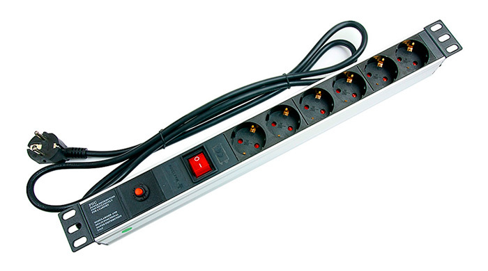 Блок розеток PDU-6P-F-2EU (7296c)