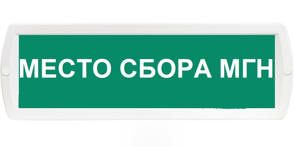 Оповещатель охранно-пожарный (табло) Т-24 "Место сбора МГН"