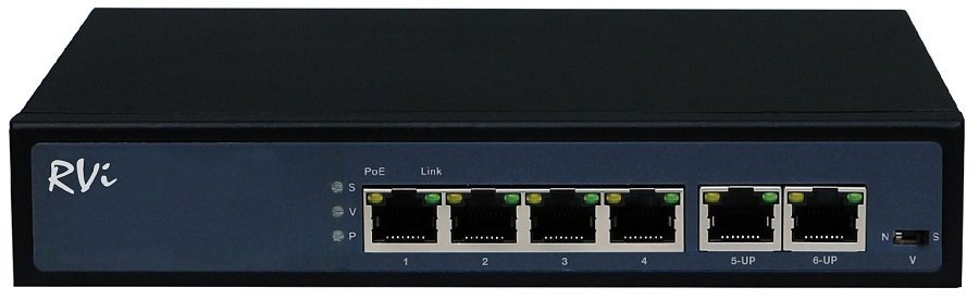 Коммутатор PoE RVi-1NS04F-2T