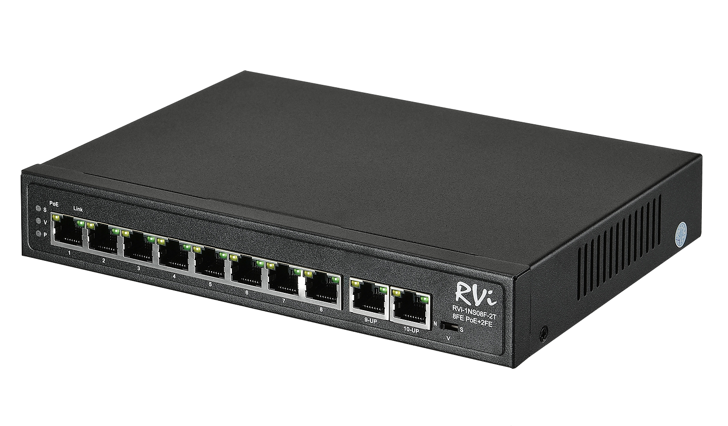 Коммутатор PoE RVi-1NS08F-2T
