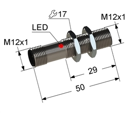 Датчик индуктивный бесконтактный PS2-12M50-2B31-C4