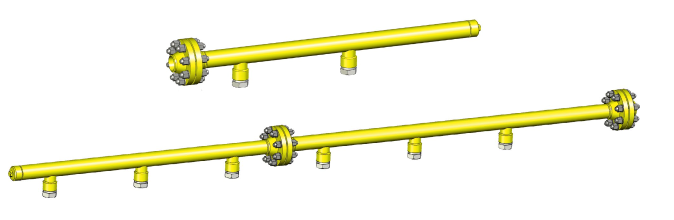 Коллектор гидравлический NVC К1-100-9 с муфтой под РВД (Л)