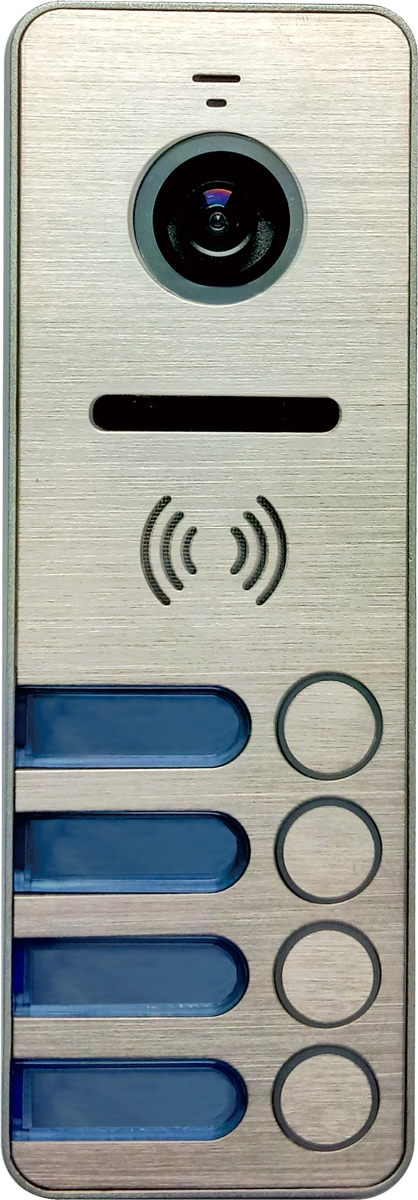 Вызывная видеопанель iPanel 2 на 4 аб. (Metal)