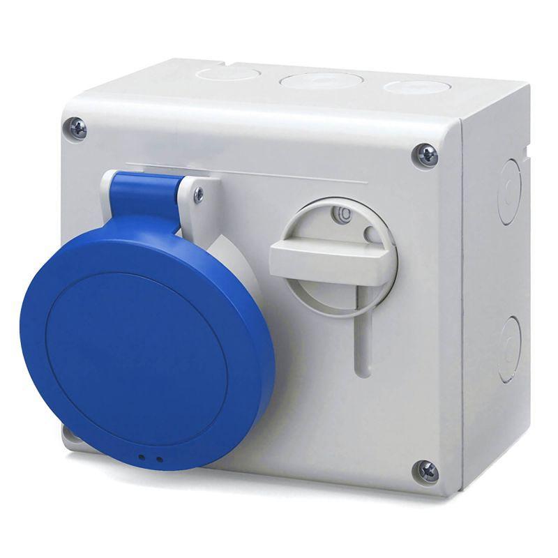 Розетка силовая 32А 230В 2P+E IP44 DKC DIS5003283