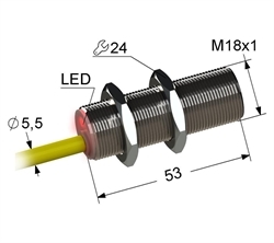 Датчик индуктивный бесконтактный PS2-18M53-8B61-K