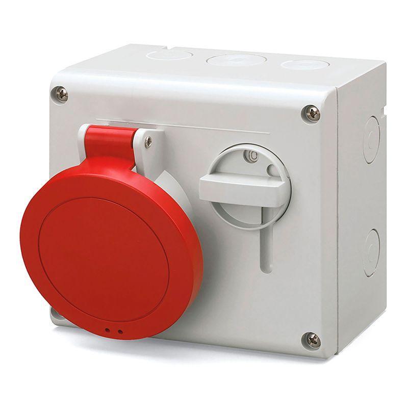 Розетка силовая 32А 400В 3P+E IP44 DKC DIS5003286