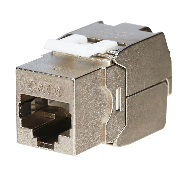 02-0261 ∙ Модуль Keystone Jack RJ-45(8P8C), FTP экранированный, CAT 6, тип 180 градусов, самозажимной REXANT PRO