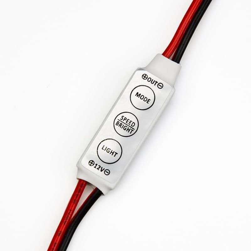 Диммер 143-105-1 ∙ LED мини диммер радио 72/144 W, 3 кнопки,12 V/24 V