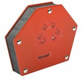 12-4833 ∙ Магнитный угольник-держатель для сварки на 6 углов усилие 34 кг REXANT