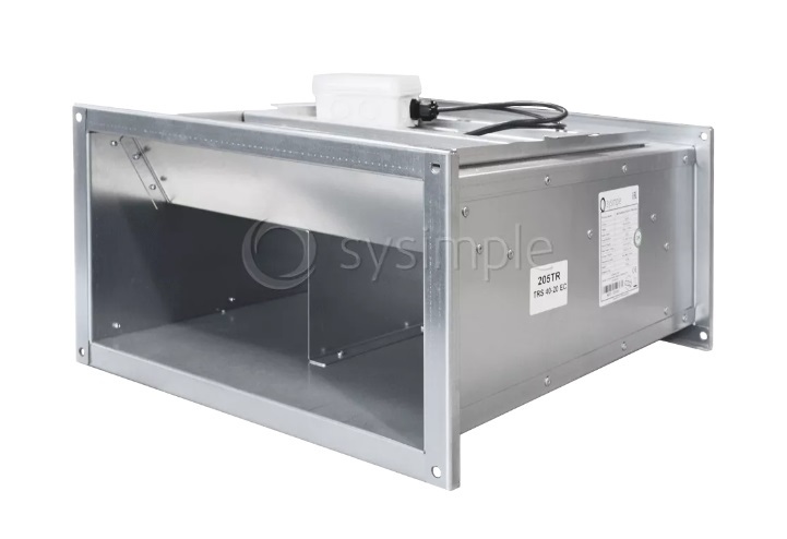 Вентилятор прямоугольный Sysimple TRS 100-50 R EC