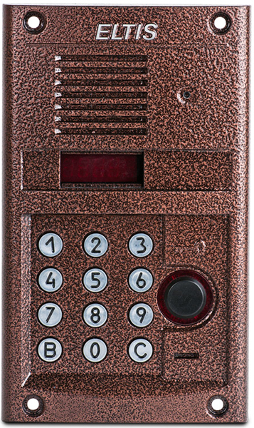 Вызывная видеопанель DP305-RDC24 (бронза-антик металлик)