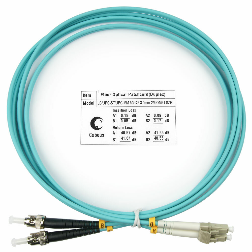 Патч-корд оптический FOP-50-LC-ST-2m (7575c)