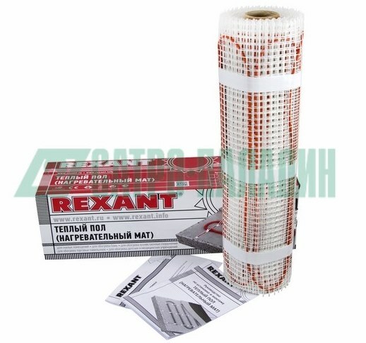 Тёплый пол 51-0501 ∙ Теплый пол, нагревательный мат REXANT Extra, двухжильный, площадь 0.7 м², 0.5х1.4 м, 112 Вт