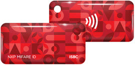 Бесконтактный брелок RFID-Брелок ISBC Mifare ID 4 byte nUID (красный) Бесконтактный брелок RFID-Брелок ISBC Mifare ID 4 byte nUID (красный)