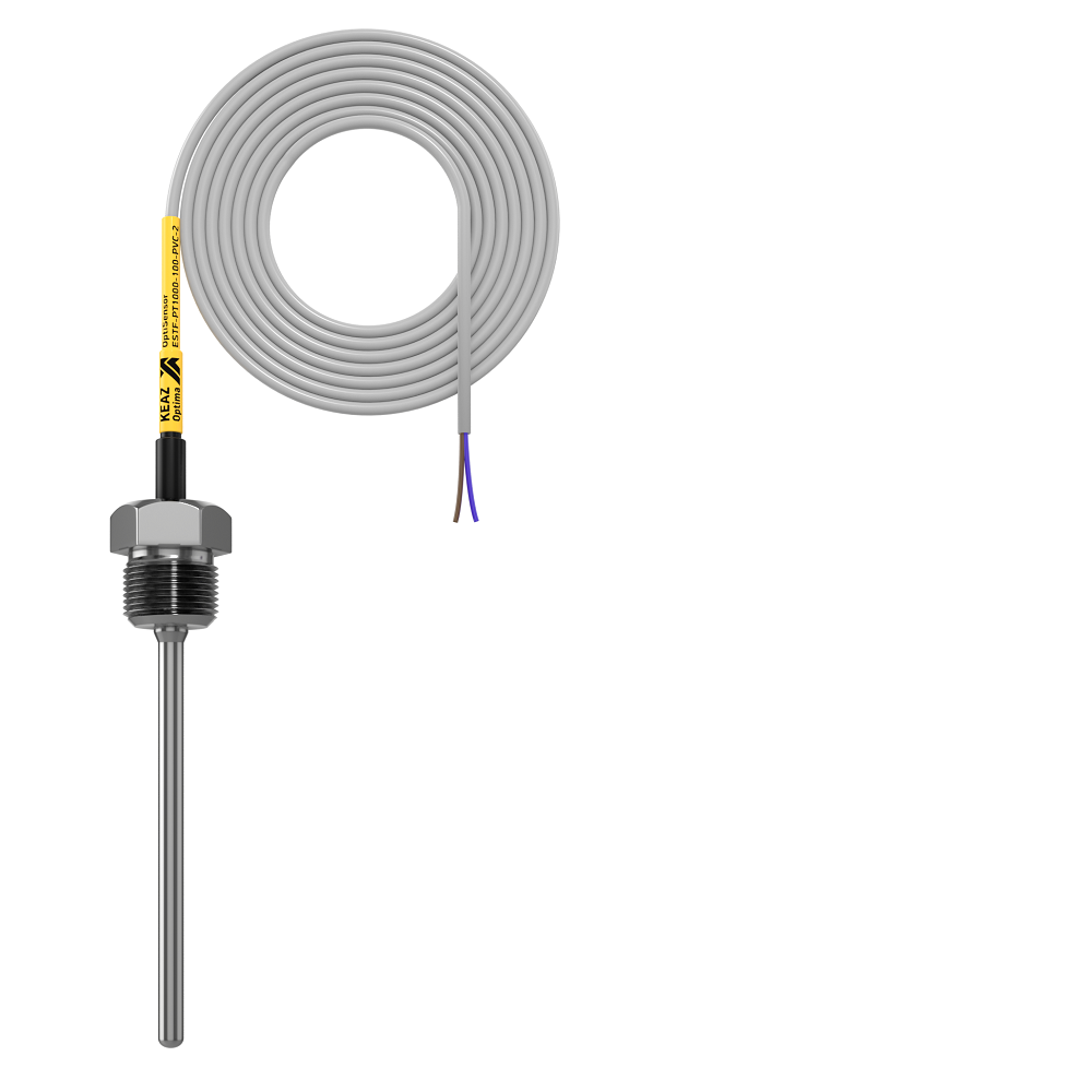 Датчик температуры КЭАЗ 286499 OptiSensor ESTF-PT1000-200-PVC-2