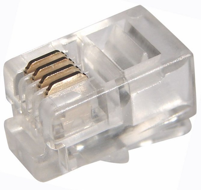 Коннектор 05-1001-3 ∙ Телефонный разъем RJ-9(4P4C) PROconnect ∙ кратно 100 шт