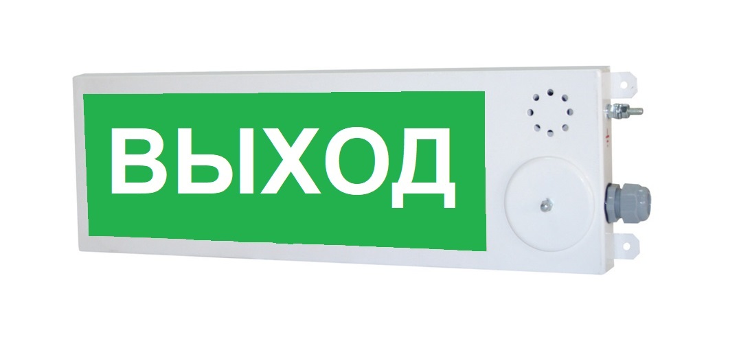 Оповещатель охранно-пожарный комбинированный взрывозащищенный (табло) ПЛАЗМА-Ех(m)-СЗ-3 "Выход"