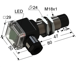 Датчик индуктивный бесконтактный PS2-18M80-12N21-B