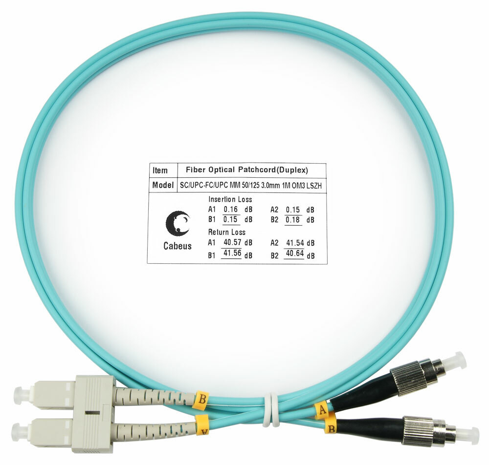 Патч-корд оптический FOP-50-SC-FC-1m (7578c)