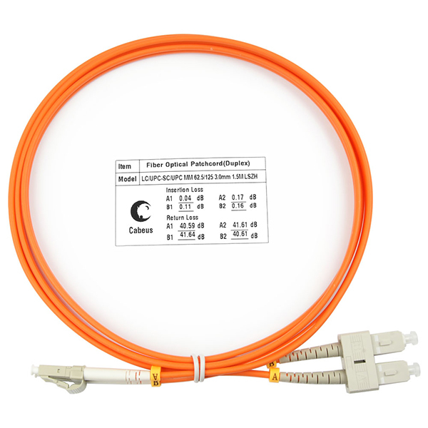 Патч-корд оптический FOP-62-LC-SC-1,5m (7606c)